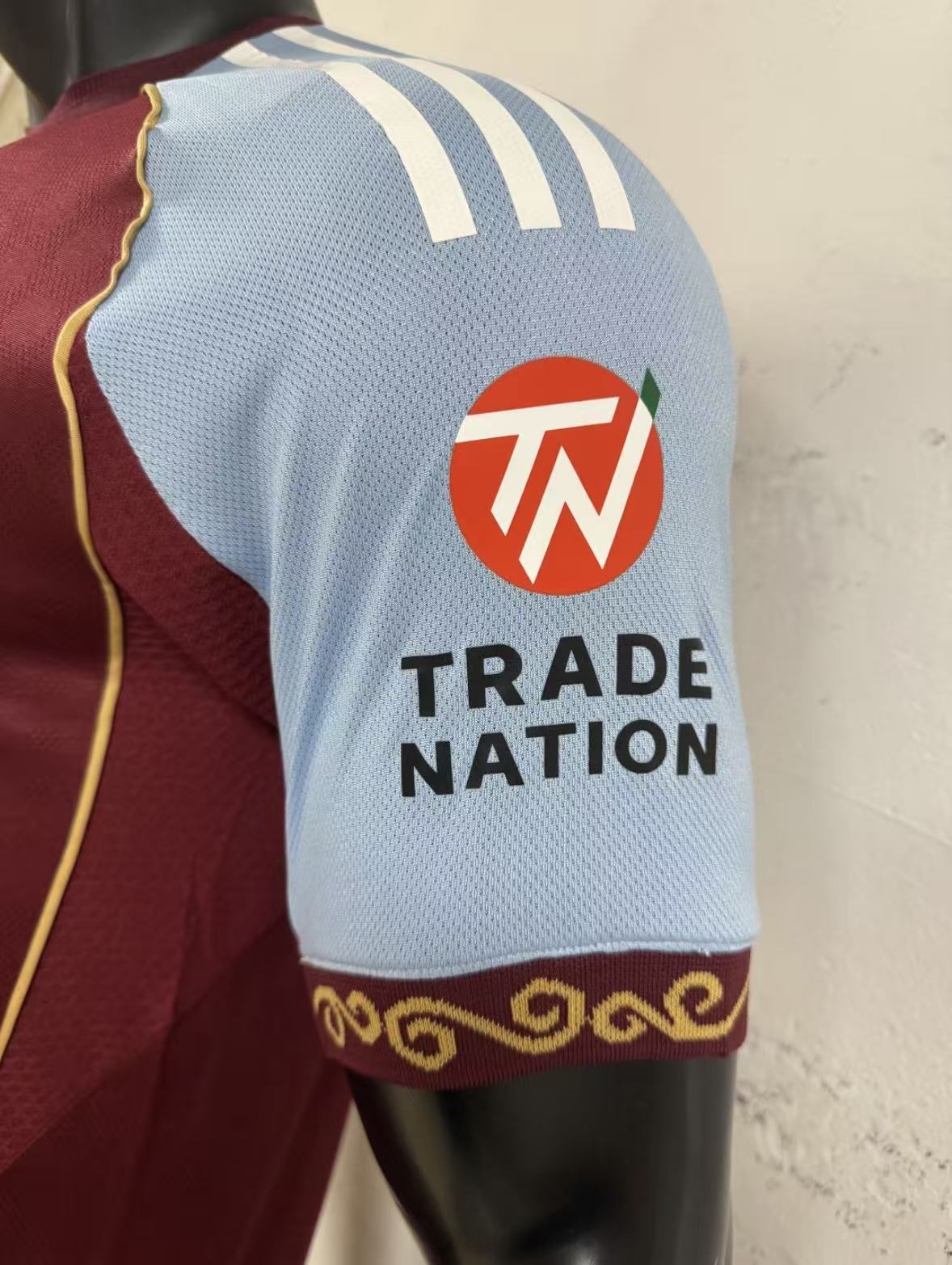 Aston Villa 2025/26 Home Jersey – Fan Version & Player Version Soccer Shirt
