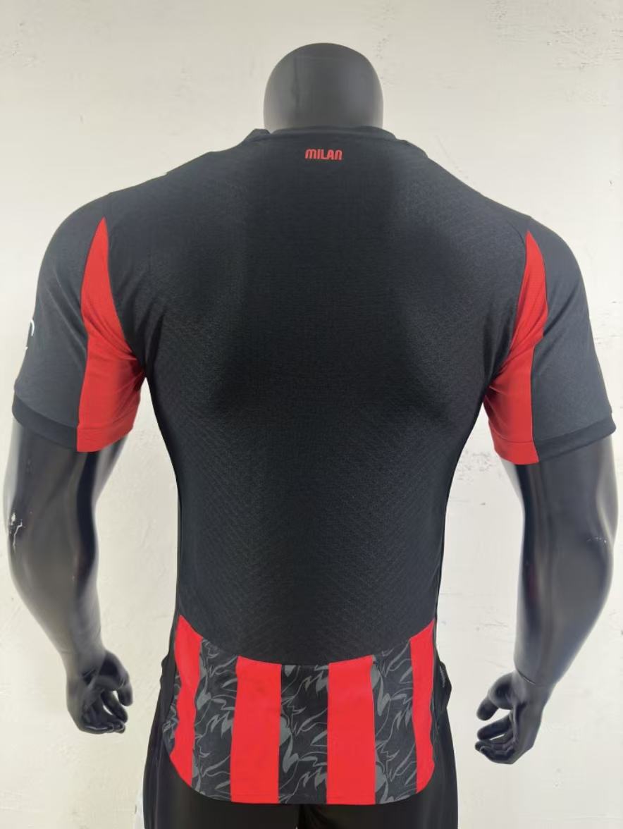 AC Milan 2025/26 Home Jersey – Fan Version & Player Version Soccer Shirt