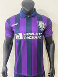 Tottenham Hotspur 1995-97 Away Retro Jersey – Classic Purple & Navy Stripe Soccer Shirt