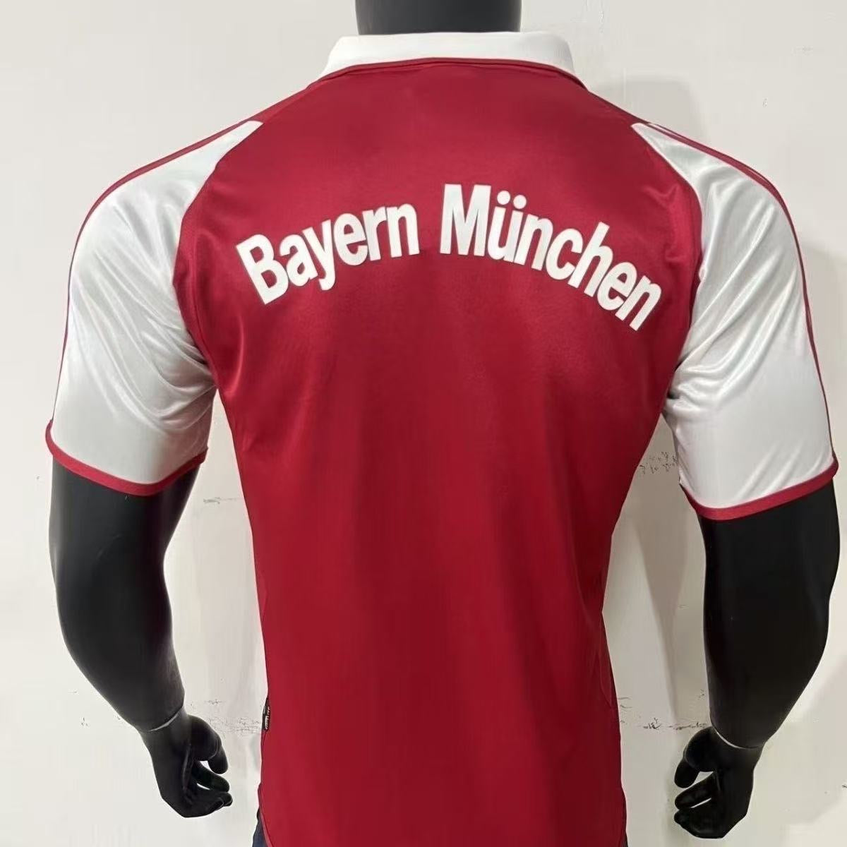 Bayern Munich 2003-04 Home Retro Jersey – Classic Red & White Soccer Shirt